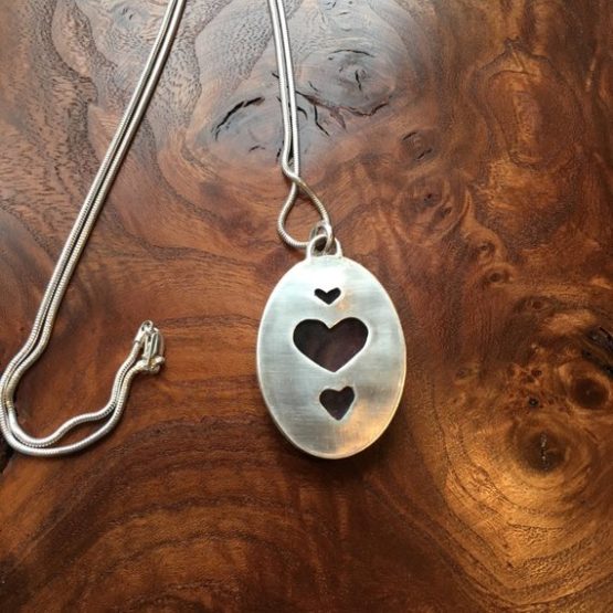 Chilli Designs Fluorite Heart Pendant