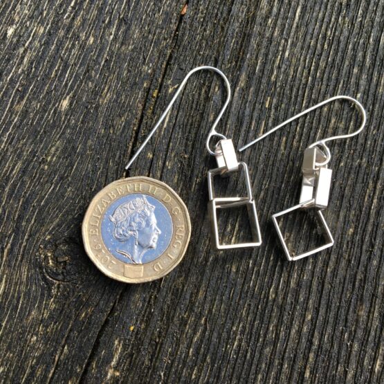 Chilli Designs squares drop earrings