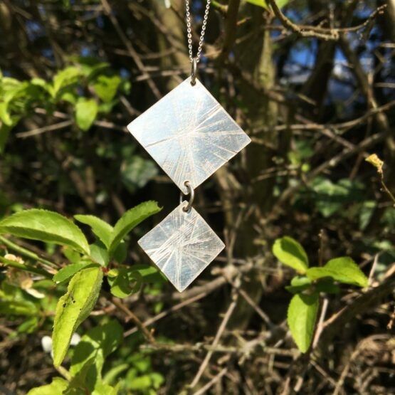 Chilli Designs two diamond sheet necklace