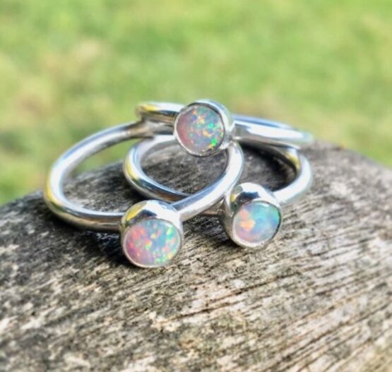 Chilli Designs synthetic opal ring
