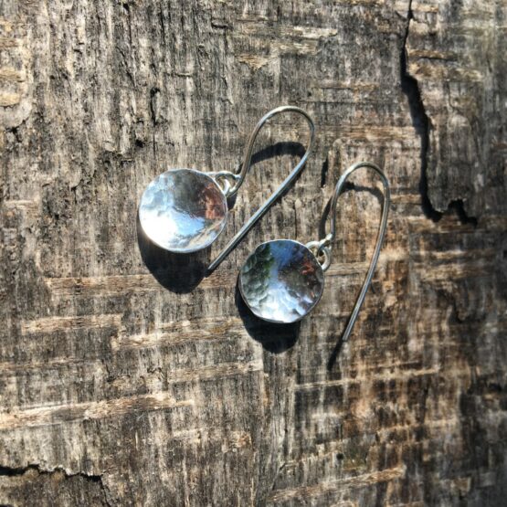 Chilli Designs drop disc earrings