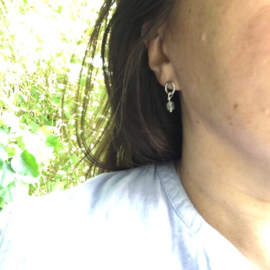 Chilli Designs circle fluorite earrings