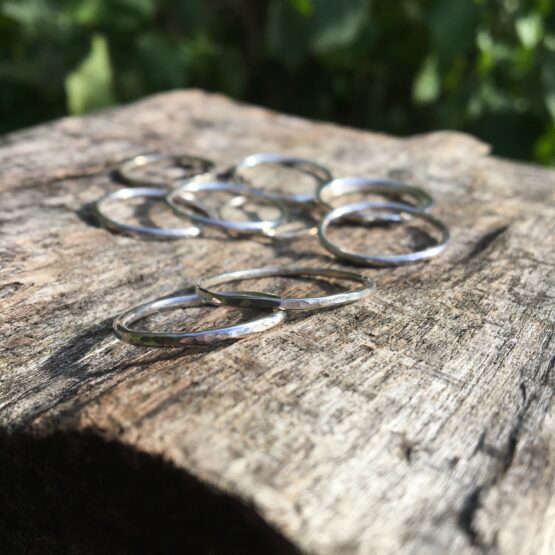 Chilli Designs simple hammered ring