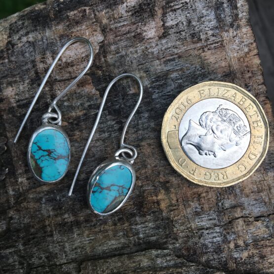 Chilli Designs turquoise drop earrings
