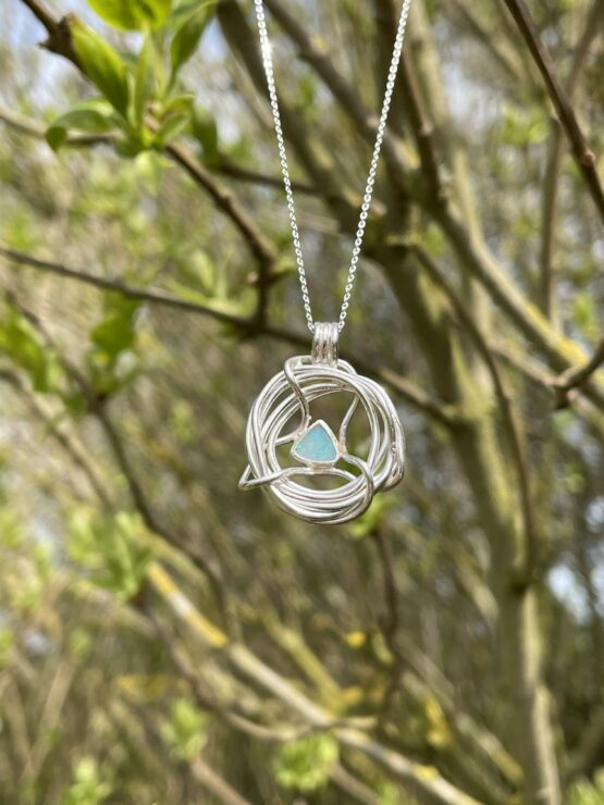 Chilli Designs opal nest pendant