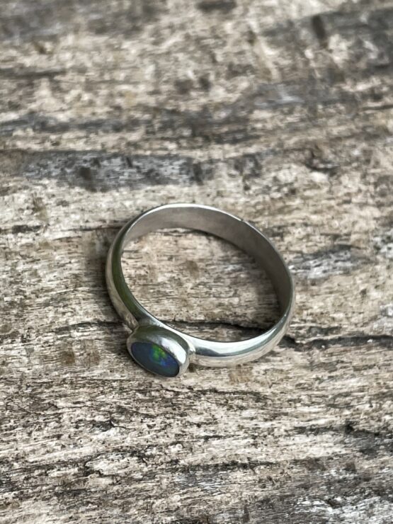 Chilli Designs wide band opal ring