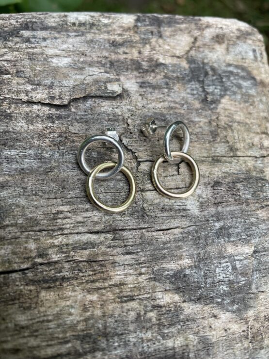 Chilli Designs gold silver drop earrings