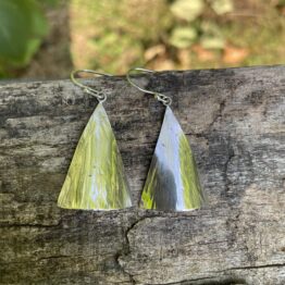 Chilli Designs large triangle drop earrings