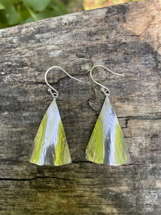 Chilli Designs large triangle drop earrings