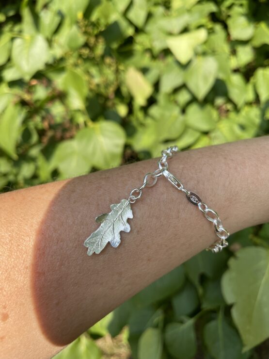 Chilli Designs oak leaf chain bracelet