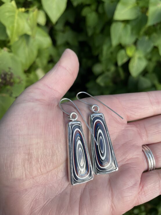 Chilli Designs nissan fordite drop earrings