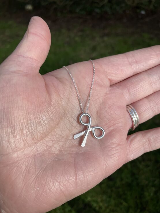 Chilli Designs small scissors pendant on trace chain