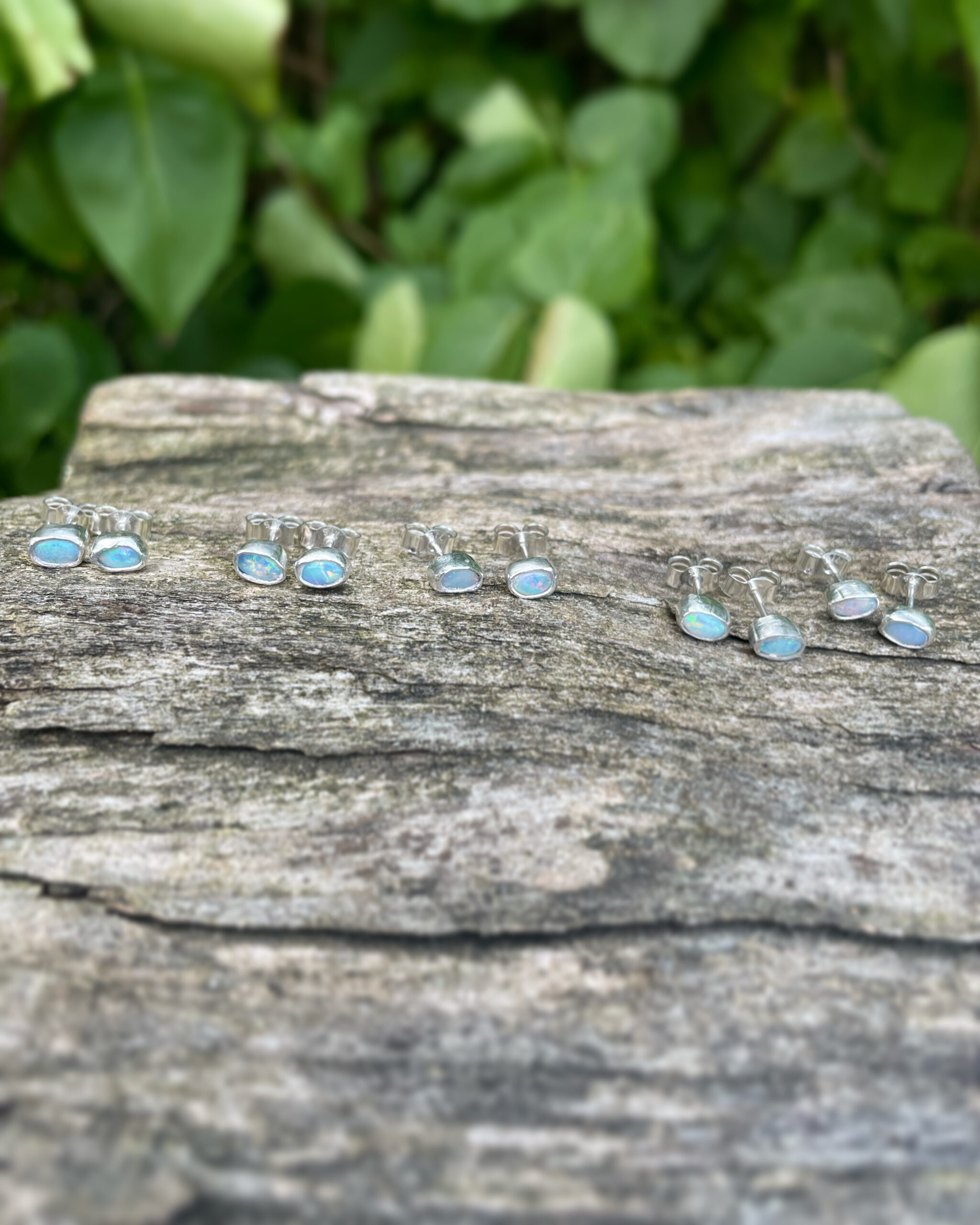 Chilli Designs opal stud earrings