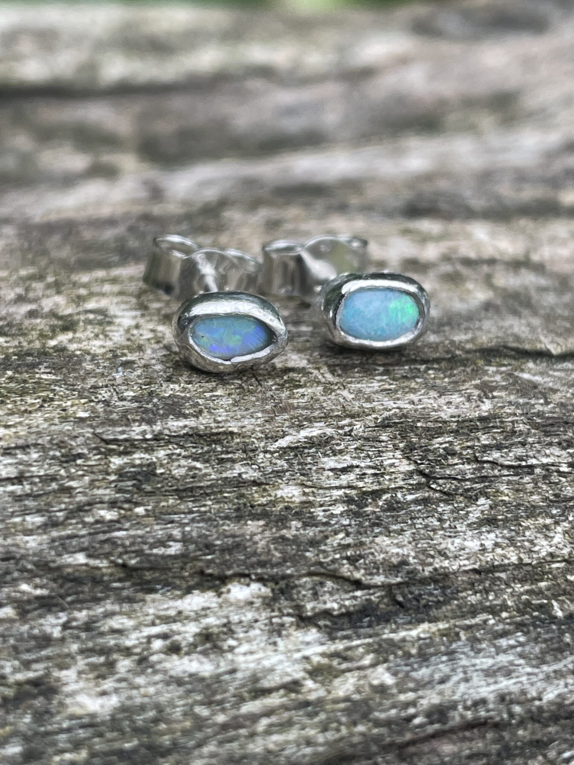 Chilli Designs opal studs pair 1