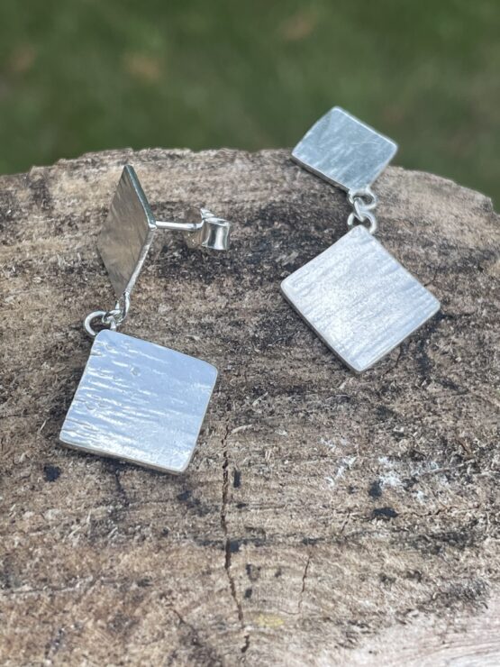 square drop earrings from Chilli Designs