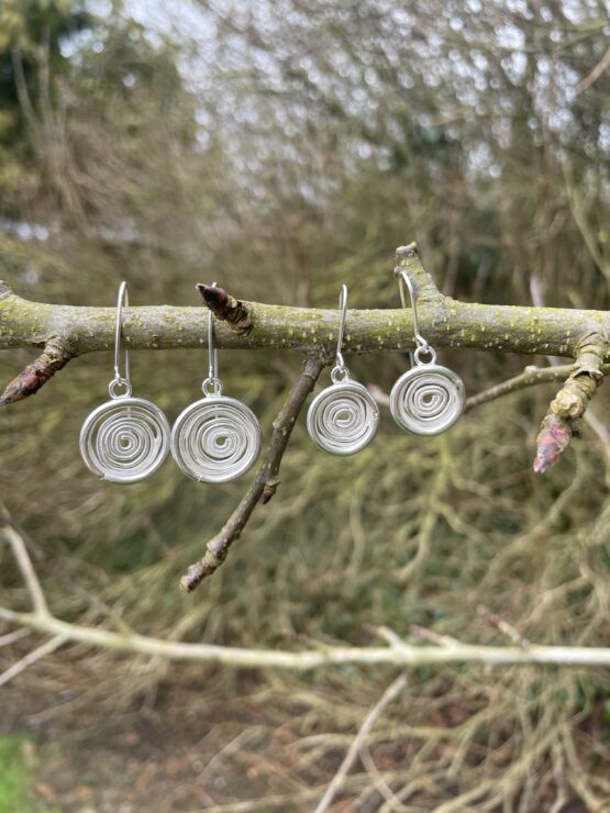 Spiral drop earrings Chilli Designs